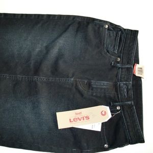 Levi's Denim Pencil Skirt, After Dusk Wash